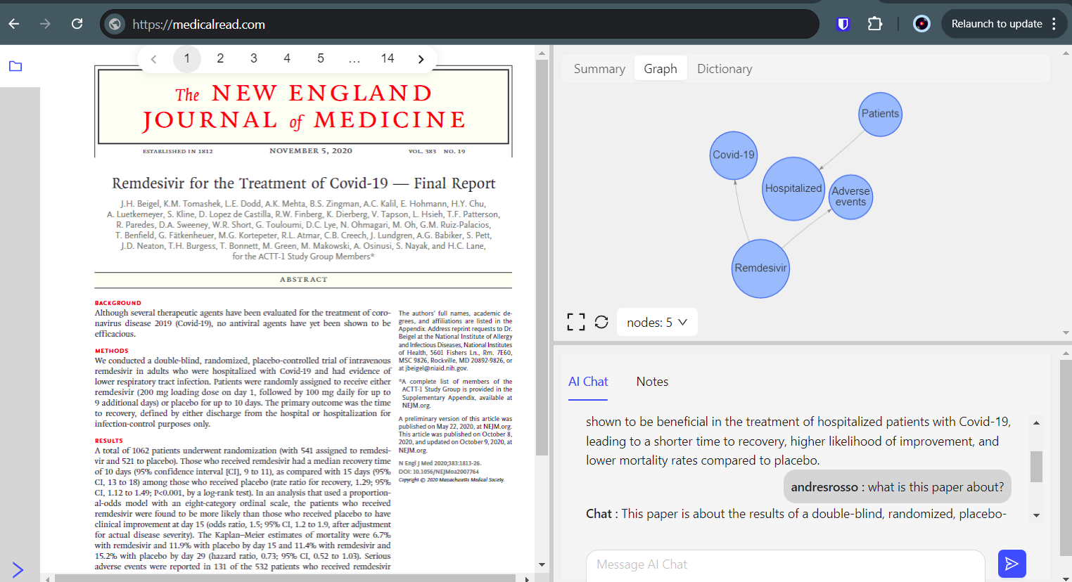 Biomedical Reader Tool